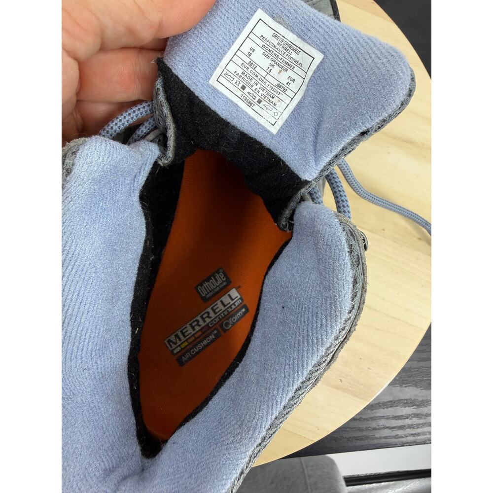 Merrell Moab 3 Mid J88792 Womens 10 Hiking Boot Gray Hiking Outdoor Camping - Picture 10 of 11